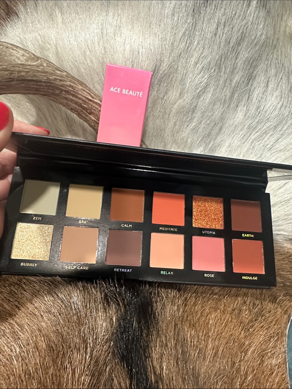 Ace Beaute Serenity Eyeshadow Palette & Layer Grip Primer NIB